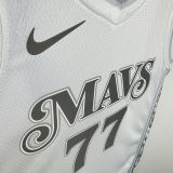 2025 Mavericks DONCIC #77 White NBA Jerseys