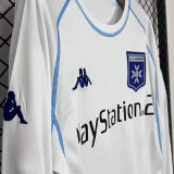 2003/04 AJ Auxerre Home White Retro Long Sleeve Soccer Jersey 欧塞尔