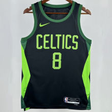 2025 Celtics PORAIGIS #8  Black City Edition NBA Jerseys