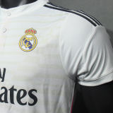 2014/15 RM Home White Retro Player Version Soccer Jersey 球员版