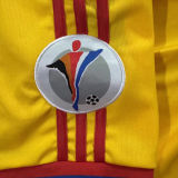 2000 Romania Home Yellow Retro Fans Soccer Jersey