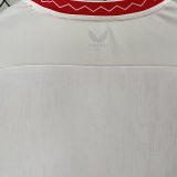 2024/25 Sevilla FC Home White Fans Soccer Jersey 胸前带美的广告