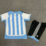 2006 Argentina Home Retro Kids Soccer Jersey