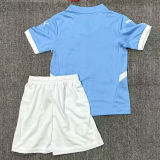 2025/26 Man City Home Blue Kids Soccer Jersey