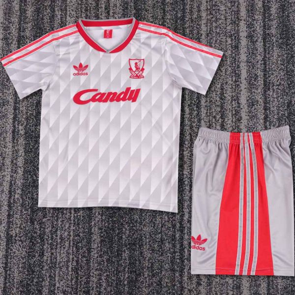1989/91 LFC Away Retro Kids Soccer Jersey