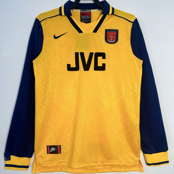 1996/98 ARS Away Yellow Retro Long Sleeve Soccer Jersey