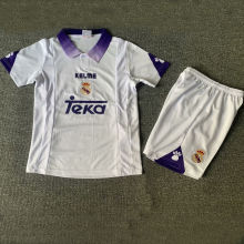 1997/98 RM Home White Retro Kids Soccer Jersey