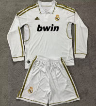 2011/12 RM Home Retro Kids Long Sleeve Soccer Jersey 长袖