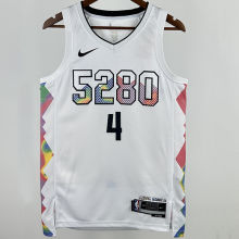 2025 Nuggets  WESTBROOK #4  White City Edition NBA Jersey