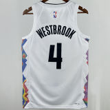 2025 Nuggets  WESTBROOK #4  White City Edition NBA Jersey