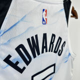 2025 Timberwolves EDWARDS #5 White City Edition NBA Jersey
