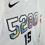 2025 Nuggets  JOKIC #15 White City Edition NBA Jersey