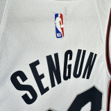 2025 Rockets  SENGUN #28 White City Edition NBA Jersey
