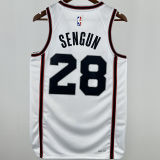 2025 Rockets  SENGUN #28 White City Edition NBA Jersey