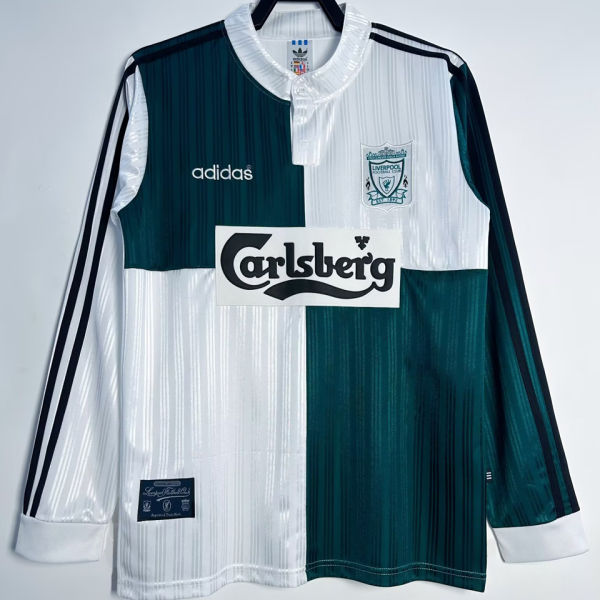 1994/96 LFC Away Retro Long Sleeve Soccer Jersey
