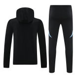 2025 Argentina Black Hoody Zipper Jacket Tracksuit
