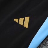 2025 Argentina Black Hoody Zipper Jacket Tracksuit
