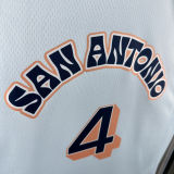 2025 Spurs FOX #4 Light Blue City Edition NBA Jerseys