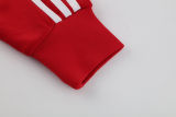2025 AD~ Red Hoody Zipper Jacket Windbreaker