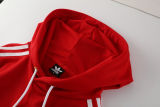2025 AD~ Red Hoody Zipper Jacket Windbreaker