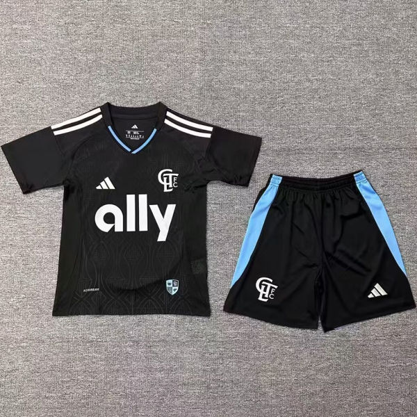 2025/26 Charlotte Away Black Kids Soccer Jersey 夏洛特
