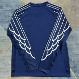 2024/25 PSG 4Th Blue Long Sleeve Fans Soccer Jersey