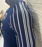 2024/25 PSG 4Th Blue Long Sleeve Player Version Soccer Jersey