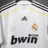 2009/10 RM White Home Retro Player Version Long Sleeve Jersey 球员版 长袖
