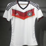 2014 Germany Home White Retro Player Version Soccer Jersey  3 Start 三星