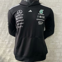 2025 Mercedes AMG Petronas F1 Black Hoody Jacket