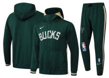 2025/26 Bucks Green Hoody Zipper Jacket Tracksuit