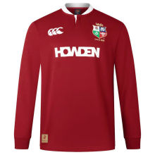 2025 The British & Irish Lions Home Red Long Sleeve Rugby Shirt 红狮子