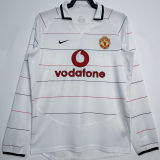 2003/05 M Utd Away Retro Long Sleeve Soccer Jersey 2004/2006