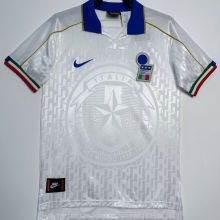 1995 Italy Away White Retro Soccer Jersey