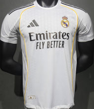 2025/26 RM Home White Player Version Soccer Jersey