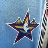 2025 ALL-STAR LILLARD # 0  Baby Blue NBA Jerseys