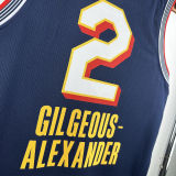 2025 ALL-STAR GILGEOUS-ALEXANDER #2 Dark Blue NBA Jerseys