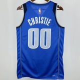 2025 Mavericks CHRISTIE #00 Blue City Edition NBA Jersey