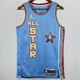 2025 ALL-STAR LILLARD # 0  Baby Blue NBA Jerseys