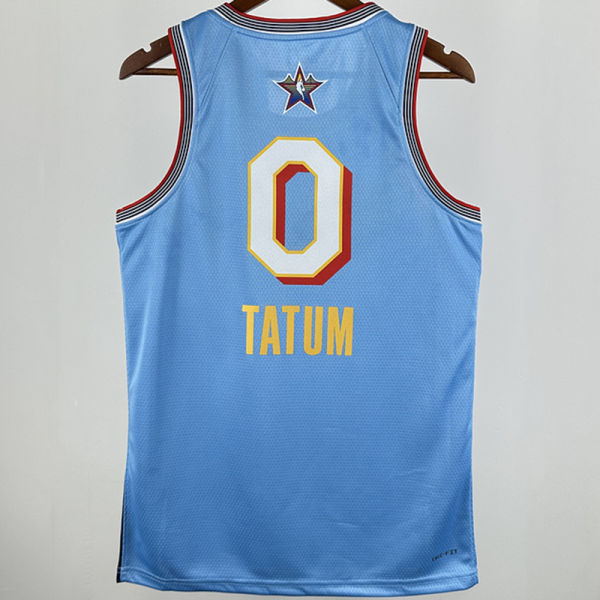 2025 ALL-STAR TATUM # 0  Baby Blue NBA Jerseys