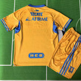 2025/26 U.A.N.L Tiger 65Th Souvenir Yellow Kids Soccer Jersey