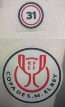 COPA DES.M.EL REY(RFEF)+31 Patch 西甲国王杯单+31小字章 You can buy it alone OR tell us which jersey to print it on (You can buy it alone OR tell us which jersey to print it on. )