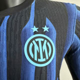 2025/26 In Milan Home Player Version Long Sleeve Soccer Jersey