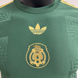 2025 Mexico Green Special Edition Player Version Long Sleever Jersey
