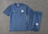 2025/26 Man City Sapphire Blue Training Jersey(A Set)