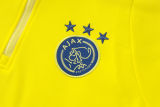 2025/26 AA Yellow Hoody Thickened Fluff Zipper Jacket Tracksuit