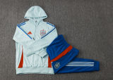 2025/26 Spain Light Green Hoody Thickened Fluff Zipper Jacket Tracksuit
