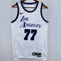 Lakers DONCIC #77 White City Edition NBA Jerseys