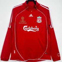 2006/08 LFC Home Red UCL FINAL VERSION Retro Long Sleeve Soccer Jersey 欧冠版