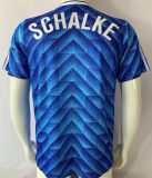 1988/1989 Schalke 04 Blue Retro Soccer Jersey